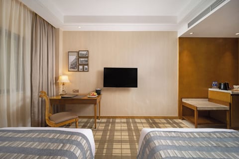 Basic Double Room | Minibar (some free items), in-room safe, desk, laptop workspace