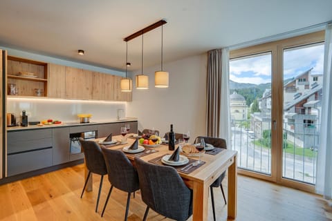 Kitchen and dining area