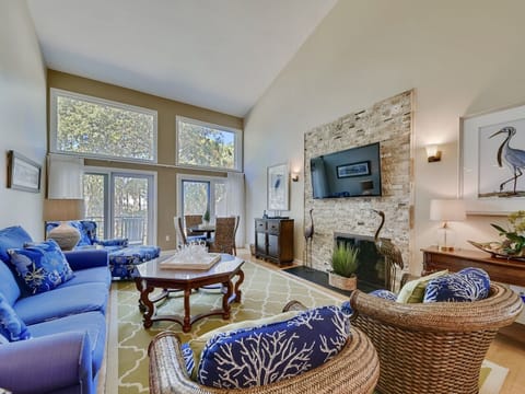 Spacious and open main living area at 1469 Sound Villa in Sea Pines