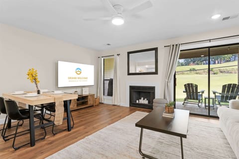 Curl up in the inviting living room & stream your favorites on the smart TV​