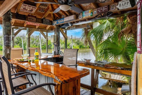 Riverfront Tiki bar