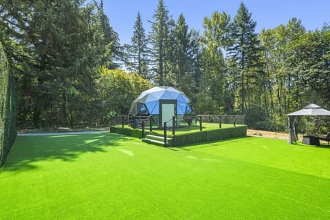 Welcome to the Emerald Dome, a unique forest escape designed for a memorable stay.