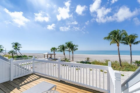 The private balcony offers a spot for fresh air.