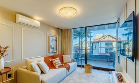 Basic Apartment | Living area | 40-inch TV with digital channels