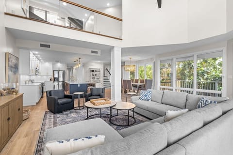 Dining and living areas share one open space for gathering.
