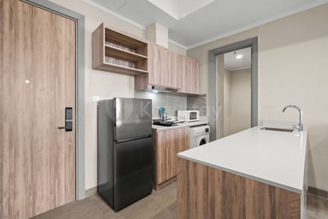Apartment, 2 Bedrooms, City View | Private kitchen | Full-size fridge, microwave, stovetop, cookware/dishes/utensils