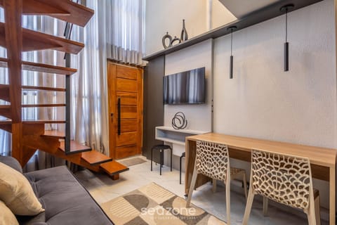 Basic Apartment | Living area | 40-inch TV with digital channels