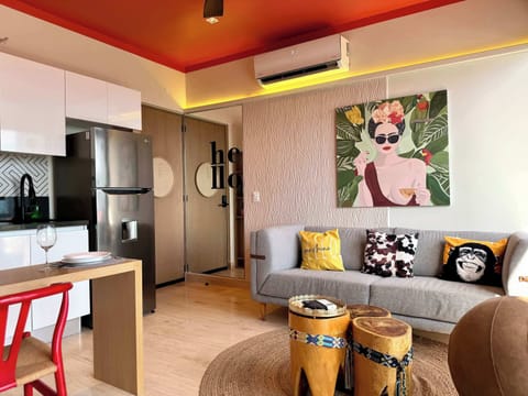 Open-concept living and dining area with kitchen