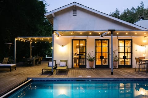 Peaceful spot to unwind and enjoy the tranquil ambiance of the evening.