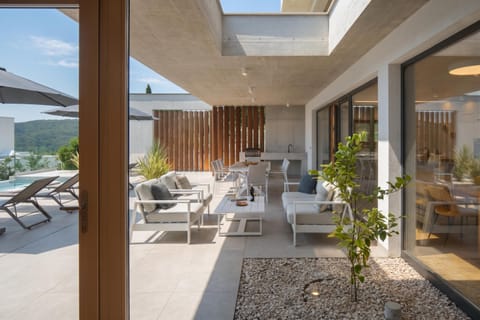 Standard Villa, 4 Bedrooms, Fireplace (Villa Saturea with Pool & Sauna near) | Outdoor dining