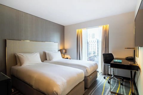 Bedroom. Interior and views may vary based on location and availability