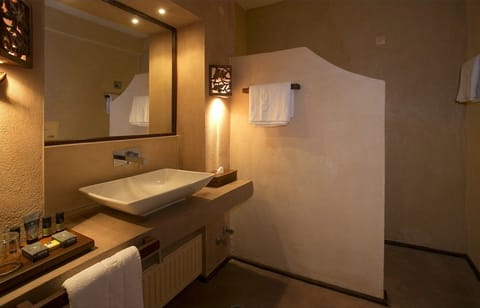 Grand Suite | Bathroom | Shower, designer toiletries, hair dryer, bathrobes
