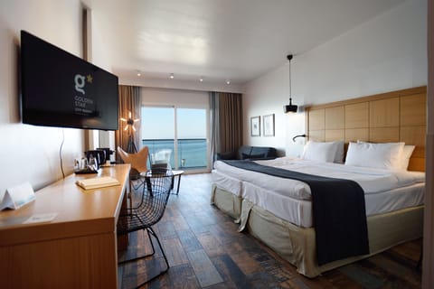 Hephaestus COCO-MAT Suite Front Sea View | Minibar, in-room safe, desk, blackout drapes