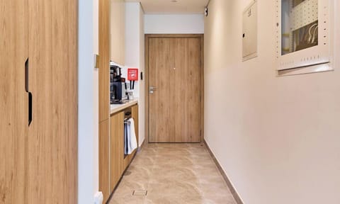 Deluxe Apartment, City View | Private kitchen | Espresso maker, coffee/tea maker, electric kettle