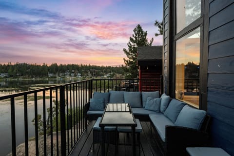 Deck - Lakefront deck with amazing lake views, seating, and BBQ