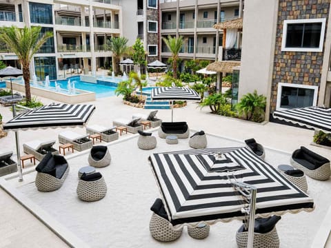 A spacious courtyard made for sunny afternoons