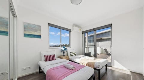 Cozy bedroom prepared for a restful stay