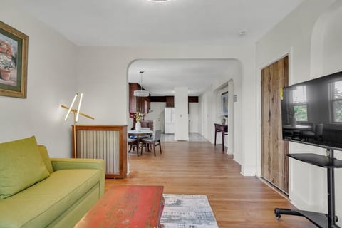 Open-concept space with a private entrance