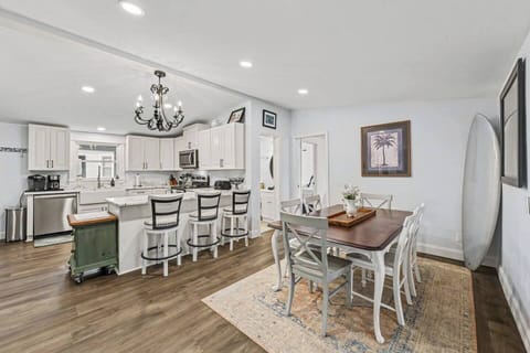Open-concept dining area and kitchen with plenty of room for everyone to gather