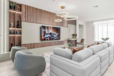 Chic spacious living room