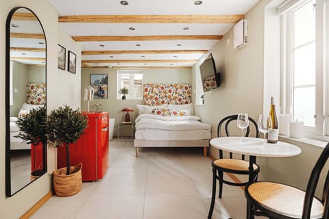 Soft lighting and minimalistic decor create a peaceful atmosphere.