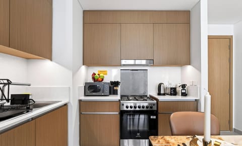 Standard Apartment, 1 Bedroom, City View | Private kitchen | Coffee/tea maker, electric kettle