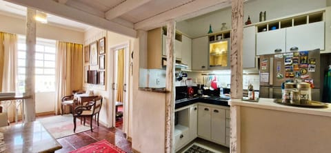 Apartment | Private kitchen | Fridge, microwave, cookware/dishes/utensils