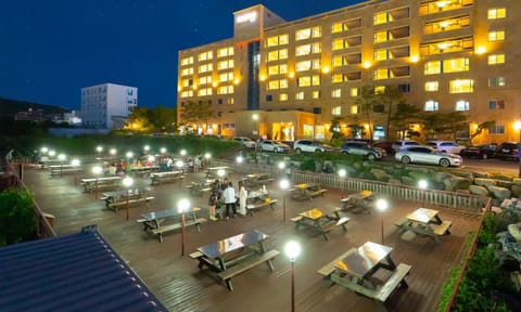 Front of property - evening/night