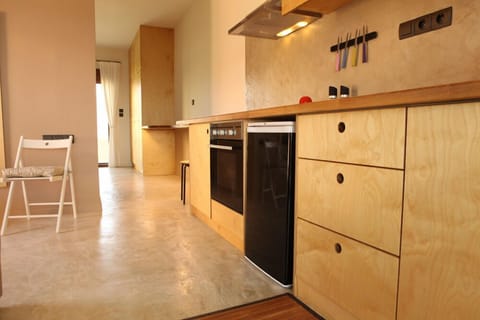 Apartment, 1 Bedroom | Private kitchen | Fridge, stovetop, coffee/tea maker, electric kettle