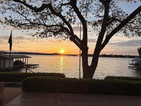 Enjoy sunset views from the patio at Paradise Point