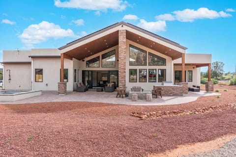 The modern ranch, set to the view.