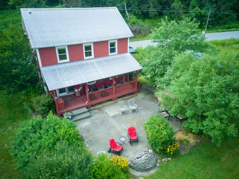 Nothing but green surrounds the property.