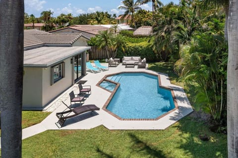 Private heated pool