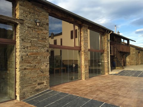 Outdoor banquet area