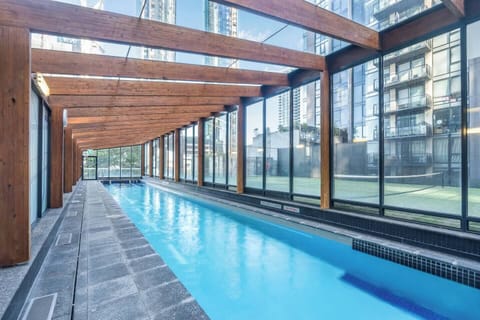 Take a refreshing dip in the shared pool, an easy way to unwind after exploring the Yarra River promenade or dining nearby in Southbank.