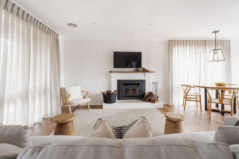 Cosy up for movie nights at home next to the roaring fire.