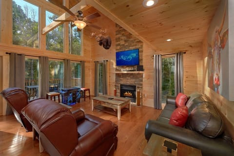 Cabin with Luxurious Living Room