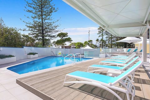 Outdoor heated pool 
