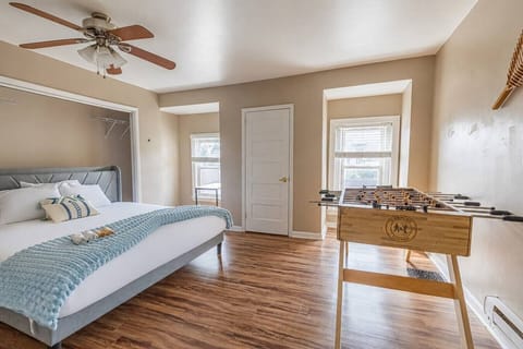 Stretch out and unwind in the spacious king bedroom after a day exploring Pittsburgh.