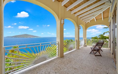 Balcony view just off the living room and dining room area.