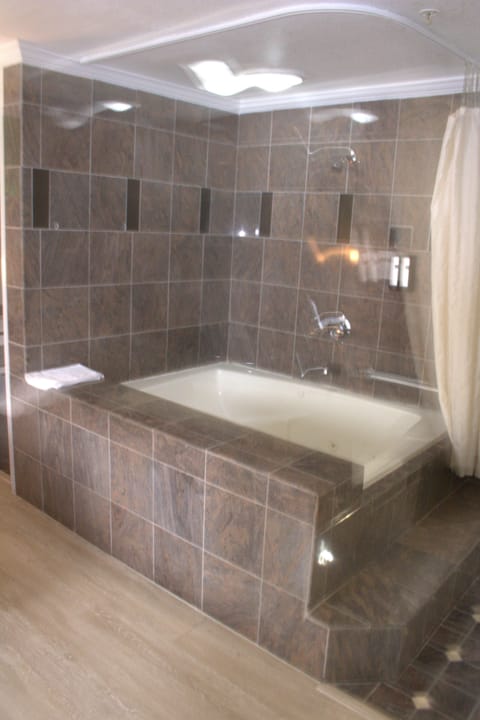 Standard Room, Jetted Tub | Bathroom | Combined shower/tub, free toiletries, hair dryer, towels
