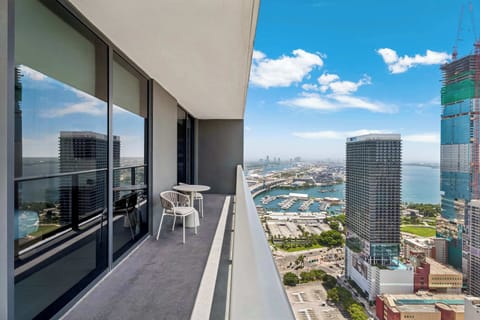 Enjoy morning coffee or sunset drinks on your long, private covered balcony overlooking the bay!