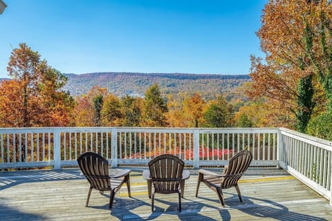 view of lookout mountain from deck