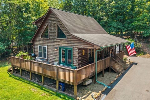 A spacious, partially open backyard on 2 private acres, complete with outdoor games like horseshoes—plenty of room to roam, relax, and enjoy the mountain air.