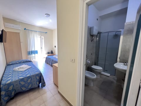 Deep soaking tub, rainfall showerhead, free toiletries, hair dryer