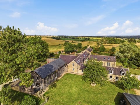 Aerial view across Roses Bower and the surrounding countryside