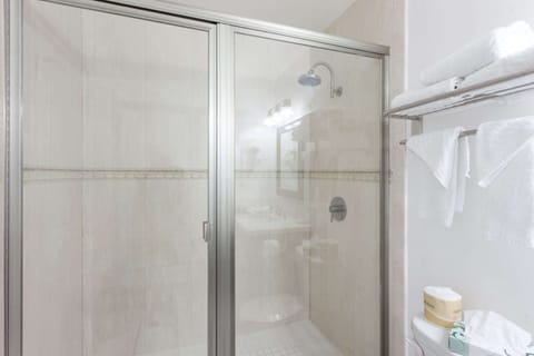 Free toiletries, hair dryer, towels