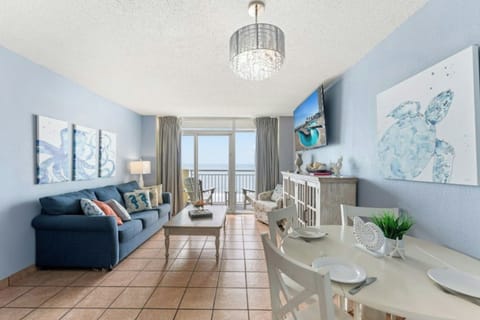 The ocean front living room is fabulous for movie night with the family.