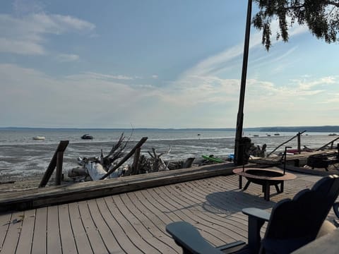 Beach and sitting area