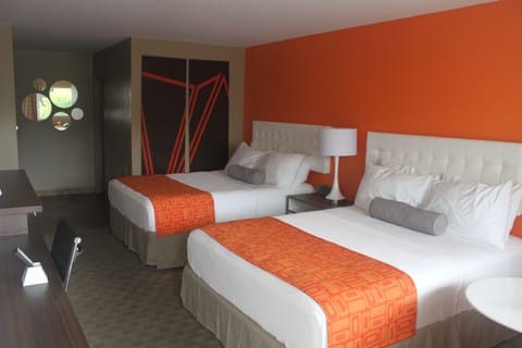 Standard Room, 2 Queen Beds, Non Smoking | Soundproofing, iron/ironing board, free WiFi, bed sheets